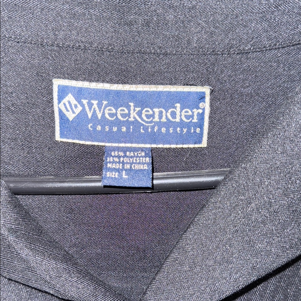 Weekenders Black Casual Button-Down Shirt with Marlin‎ Embroidery - Picture 2 of 5